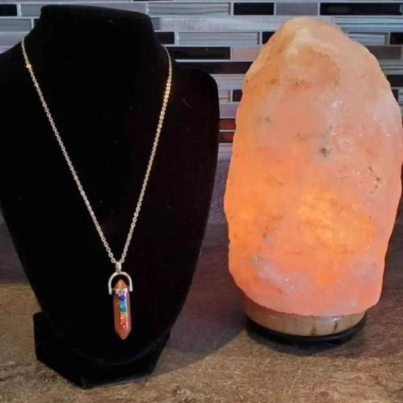 Sparkly Copper Chakra Bullet Pendant - Picture 4 of 8